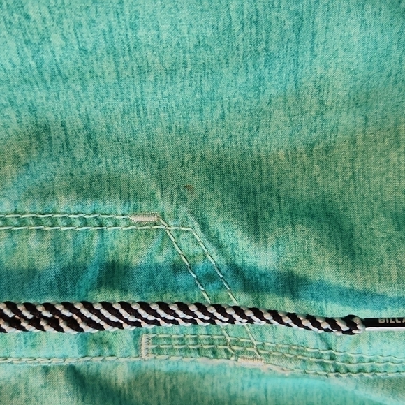 Billabong Swim Trunks Swimming Shorts Men's Size Large Green/White NICE!! - Picture 6 of 9